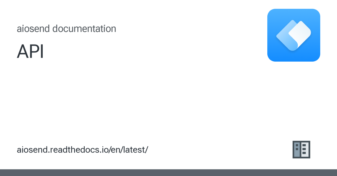 API - aiosend 3.0.7 documentation